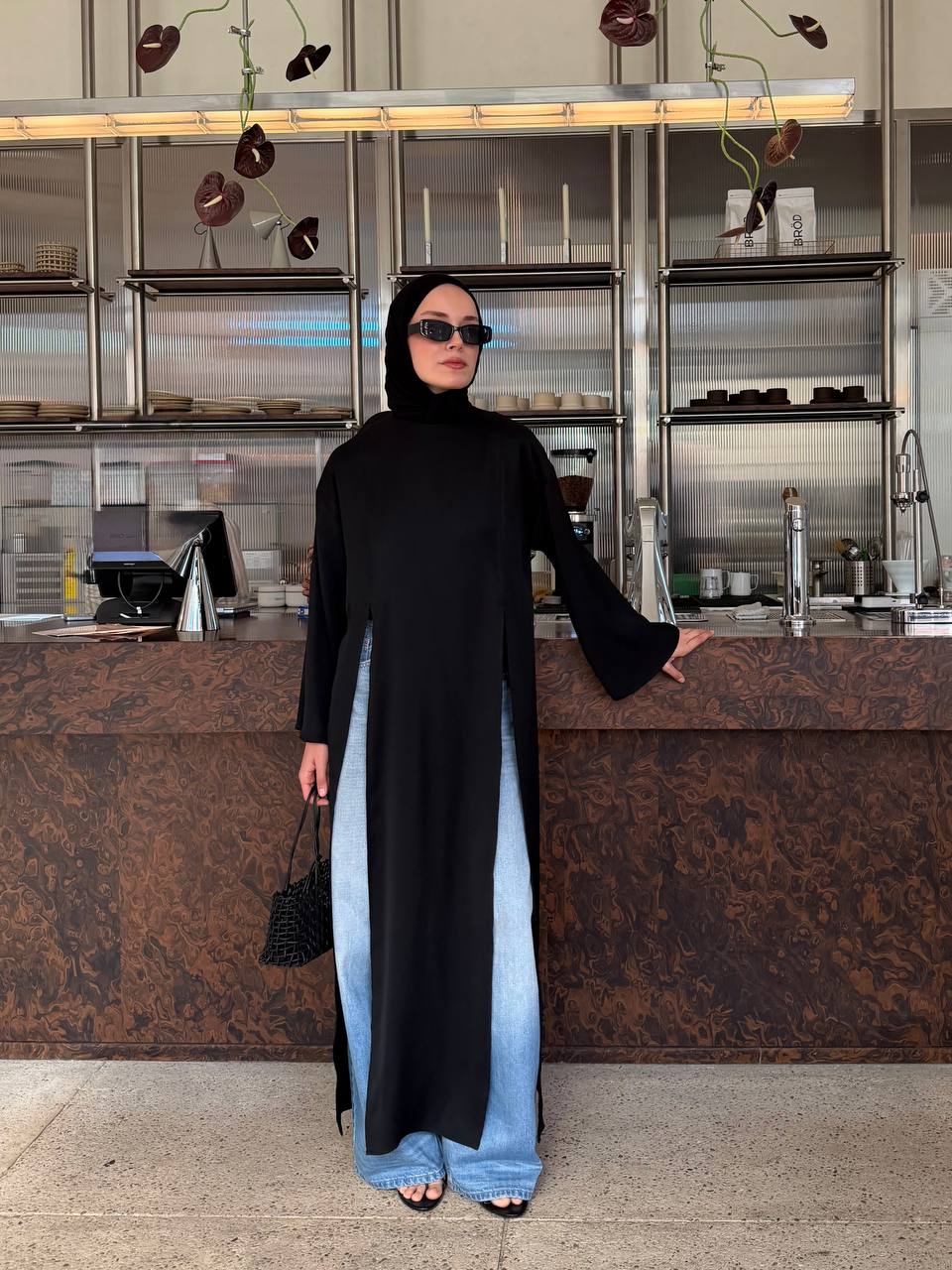 Noir Flow Dress
